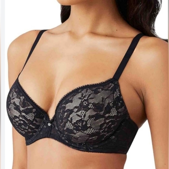 WACOAL Lace Finesse Contour Lightly Lined T-shirt Bra 38C - Picture 1 of 9